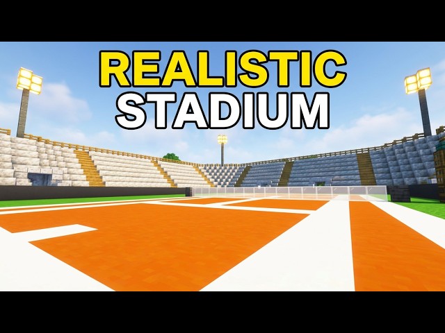 How to Build a Realistic TENNIS STADIUM in Minecraft! [Tutorial]