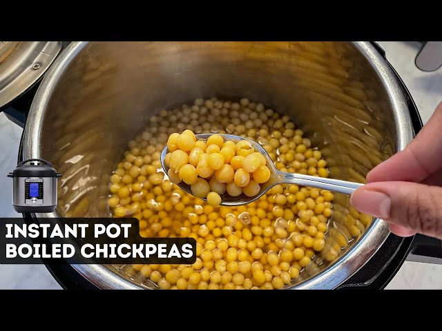 Easy Instant Pot Boiled Chickpeas Recipe - Perfectly Cooked Every Time!
