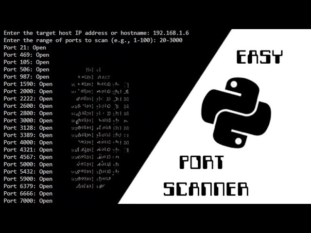 EASY Port Scanner w/Python