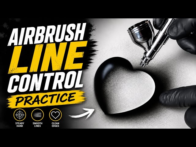 Airbrush Exercise for Clean, Sharp Edges | Tutorial for Beginners | #airbrush