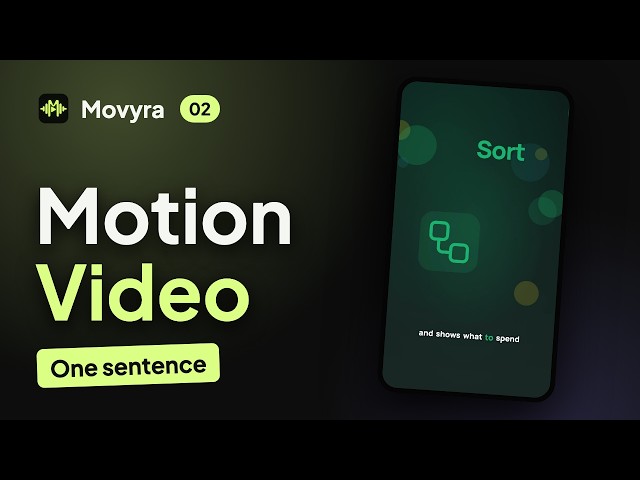 Turn One Sentence Into a Motion Graphics Video | Movyra Tutorial 02: Motion Video