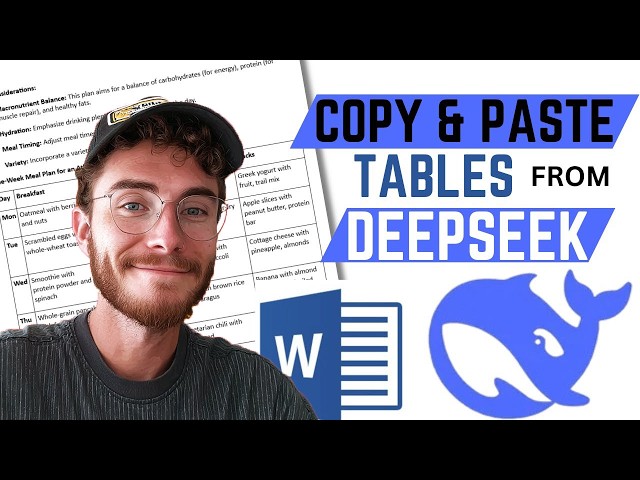 How To Easily Copy And Paste Tables From Deepseek To Word Document