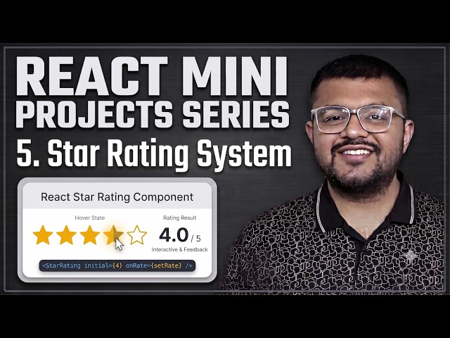 How To Make A Star Rating (Feedback) System | React TailwindCSS Typescript Zustand SVGs