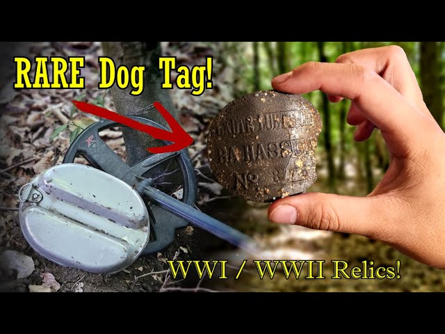 Metal Detecting World War 2 - AWESOME Finds!! RARE WW1 Prisoner DOG TAG Found - U.S. WWII Mess Tin!