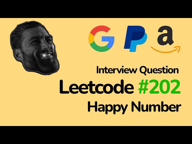 LeetCode #202| Happy Number | Google | Amazon | Paypal
