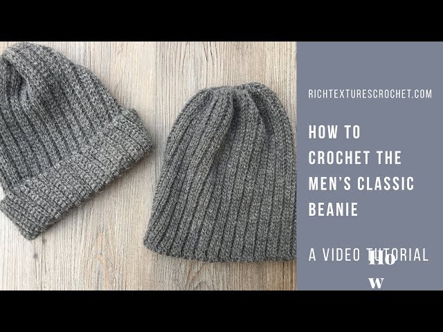 Men's Classic Beanie - Free Crochet Pattern