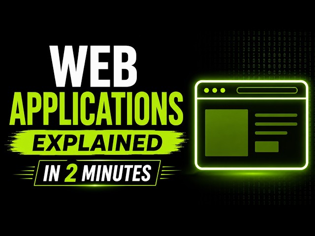 Web Applications Explained in 2 Minutes | Frontend, Backend & Database Basics