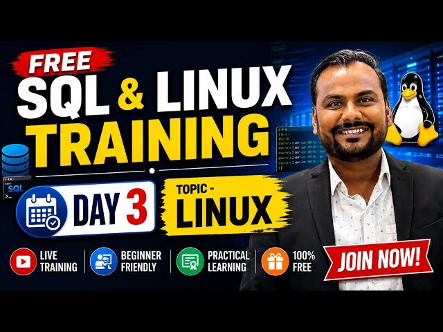 Day 3 | Linux Training | FREE SQL & Linux Training