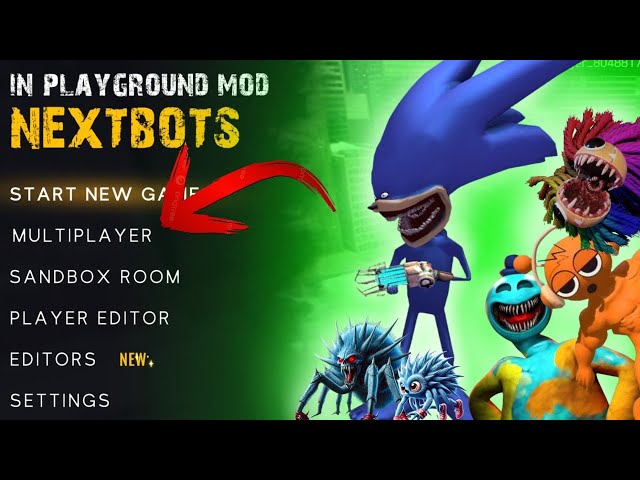 MULTIPLAYER NEW UPDATE V6.8.2 IN NEXTBOTS IN PLAYGROUND MOD #multiplayer #update #sonic