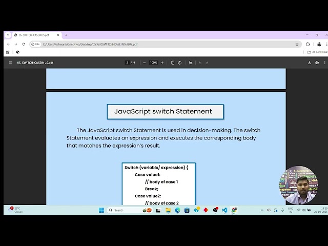 51. switch case in js