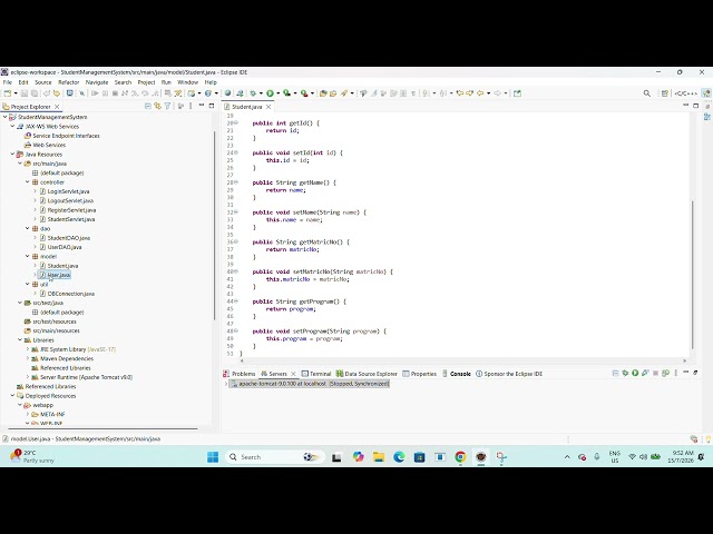 A Web-Based Student Management System Using Java, JSP, Servlets, PostgreSQL, and Apache Tomcat