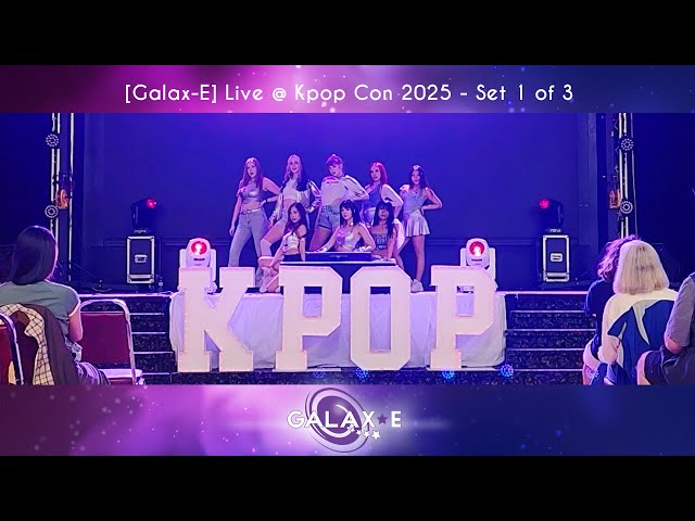 [Galax-E] Live @ Kpop Con Winnipeg 2025 - Set 1 of 3 | KARA, Crayon Pop, aespa