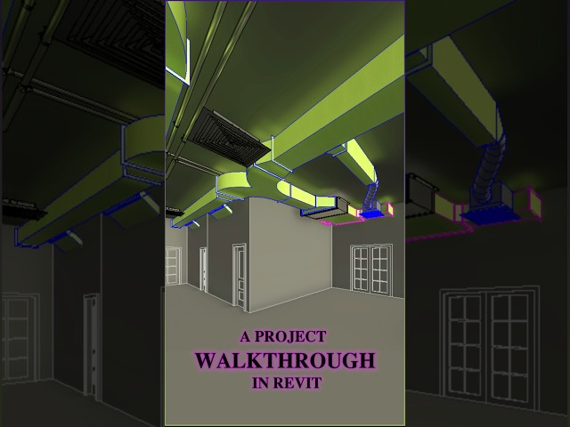 Revit MEP | Revit Walkthrough Tutorial | #revitmep #mep #hvac #plumbing
