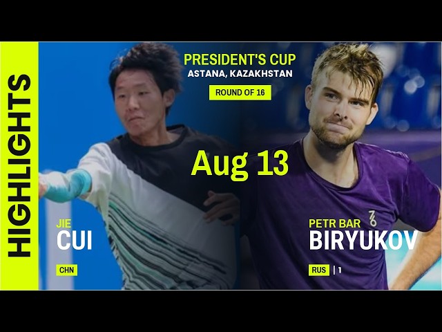 Jie Cui vs Petr Bar Biryukov Highlights | Astana 2026 Round of 16