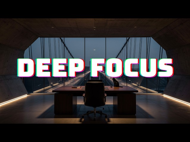 DEEP FOCUS — Minimal Techno & Dub Techno for Coding | Suspension Bridge Tower