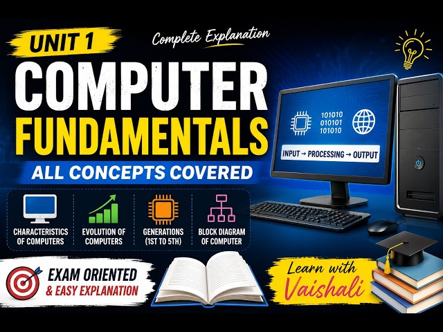 Computer Fundamentals Unit 1 | Complete Explanation | BA 1st Year | Computer Basics | LPU