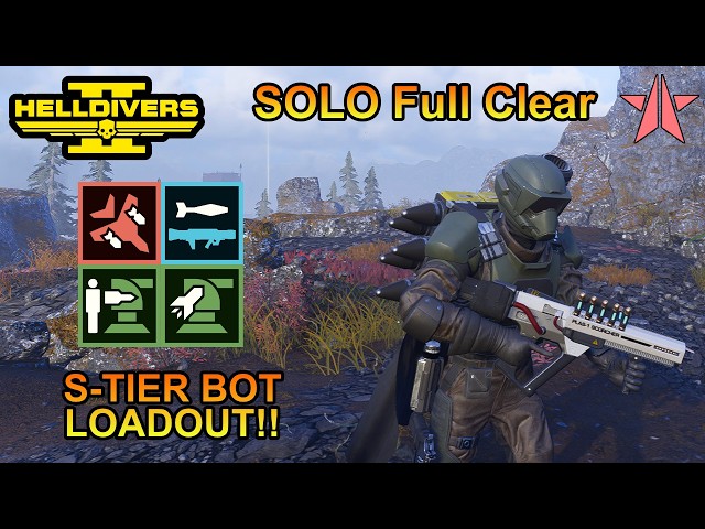 Helldivers 2 | The *ONLY* Loadout You Need For Automatons!! (Solo Max Difficulty) (No Deaths)