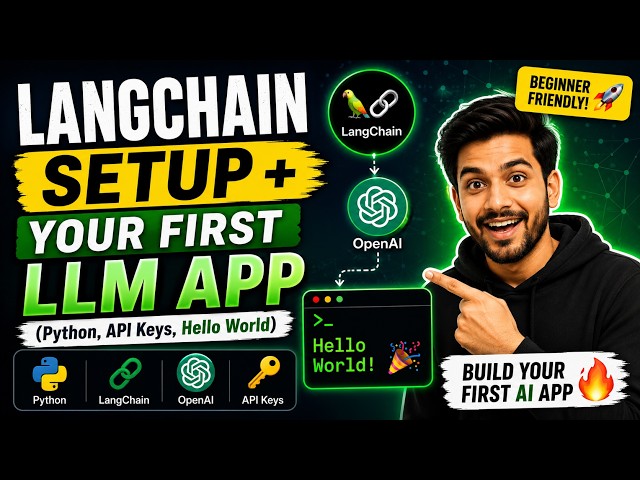 Learn LangChain in 15 Minutes 🤖 | Your First LLM Application Step-by-Step