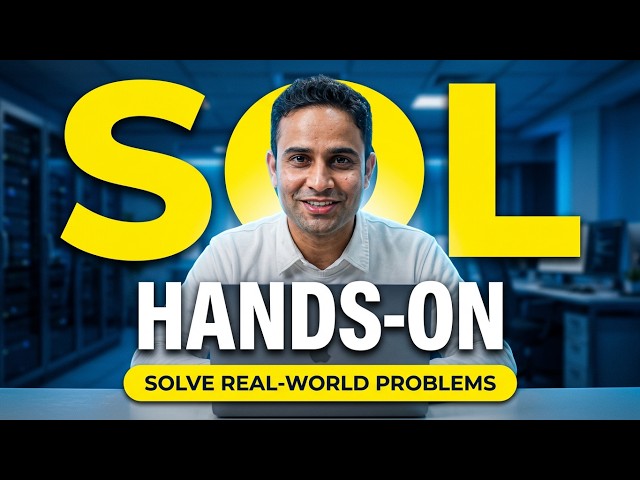 SQL 15 Interview Questions | Beginner to Pro Hands-On Practice