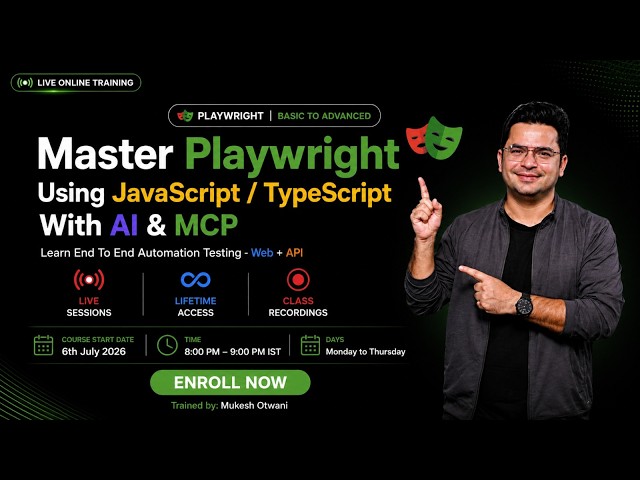 Playwright Online Training with JavaScript & TypeScript | Complete Automation Testing Course