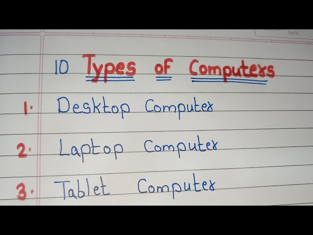 Types of Computers // 10 Types of Computers