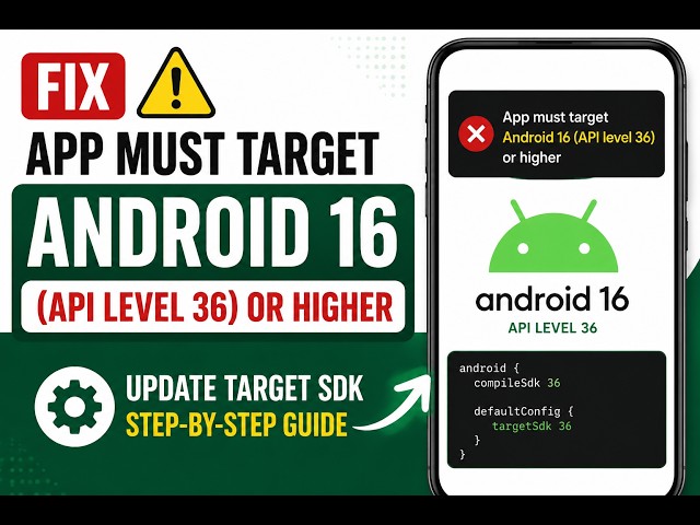 Update Target SDK in Android Studio