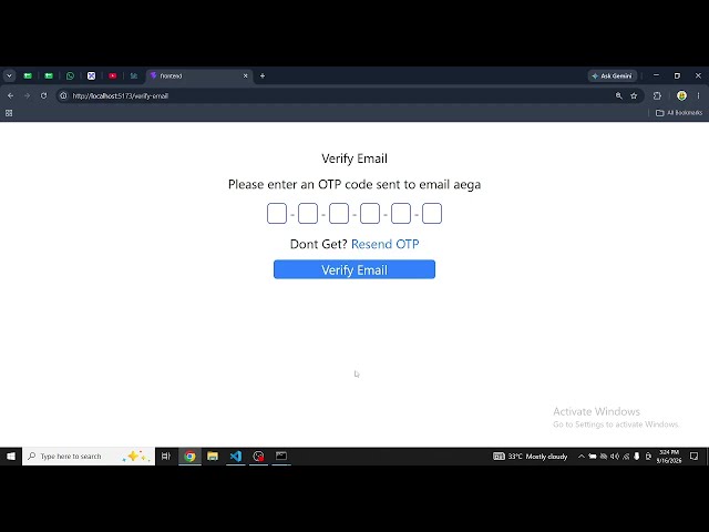 177. Email verification UI design & logic | Building backend APIs for email verification in auth