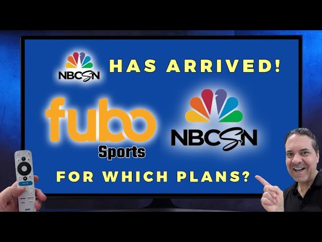 FINALLY! Fubo ADDS NBCSN🏈⚾