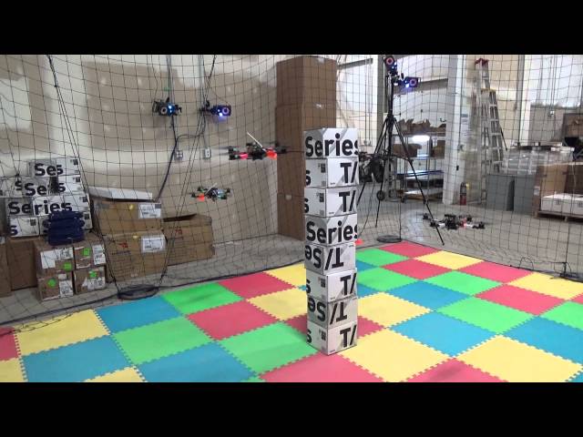 Quadrotors with box tower