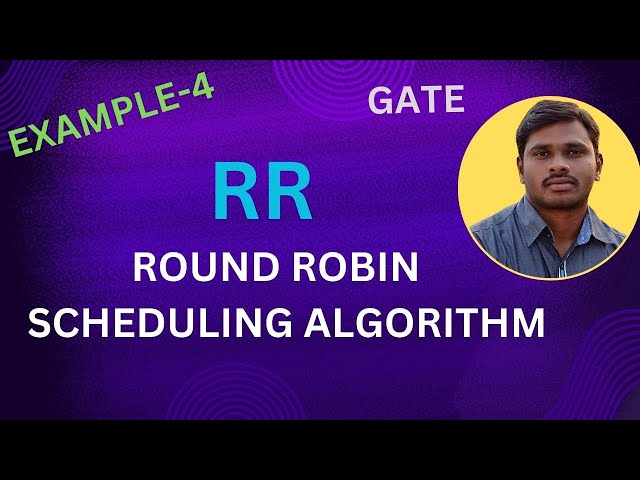 28. ROUND ROBIN (RR) SCHEDULING ALGORITHM WITH EXAMPLE-4 🔥 | Telugu | os 