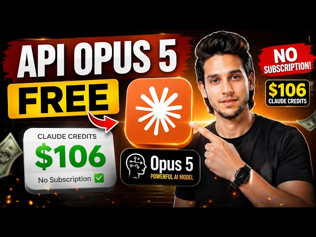 Claude API Opus 3.5 FREE With $105 Claude Credits No Subscription