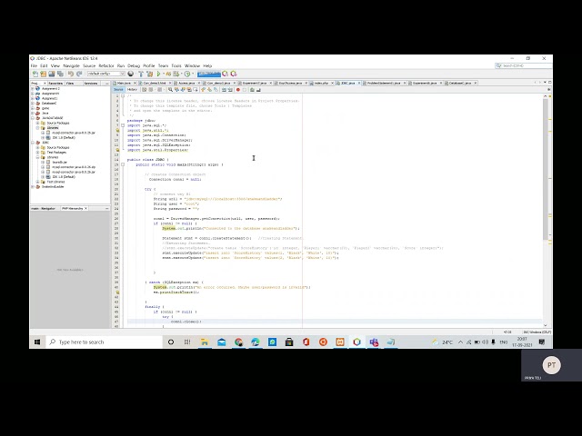 Java Database Connectivity Using Xampp And NetBeans IDE