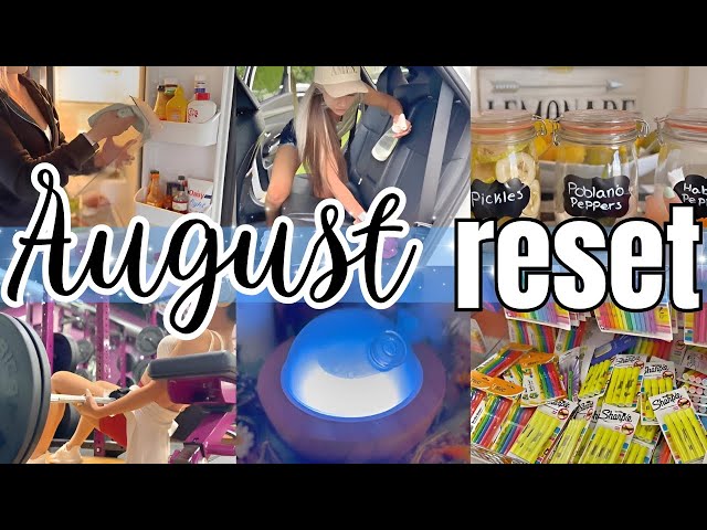 *NEW* ULTIMATE AUGUST RESET 🌿 Cleaning, Organizing + Back to School Prep & FREE printables