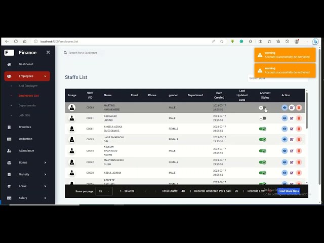 Advanced Angular Finance Application