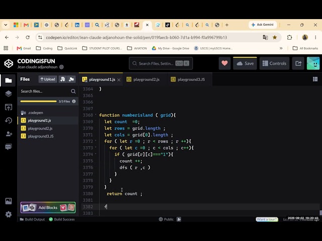 LeetCode | Number of Islands in JavaScript | DFS Coding Interview.