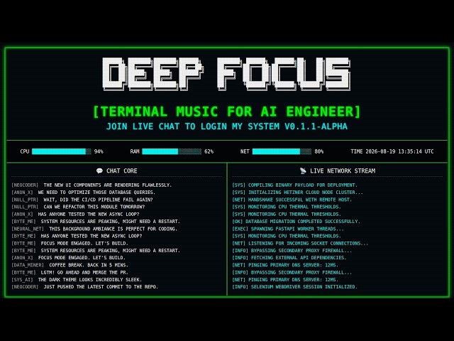 Cyberpunk Deep Work Music – Debugging & Refactoring at 2AM