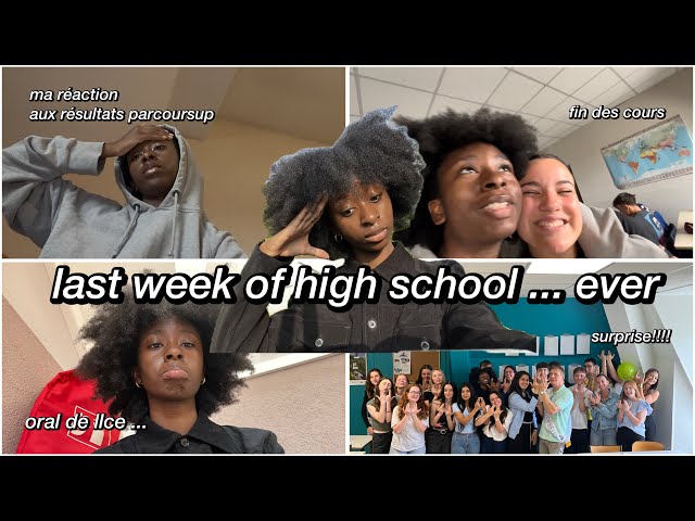 VLOG : DERNIÈRE SEMAINE AU LYCÉE (parcoursup, oral llce, surprise prof) | senior year diaries ep.4
