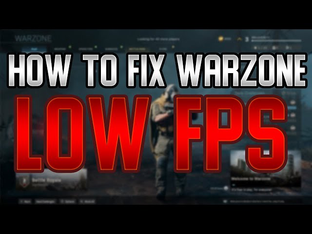 How To FIX Warzone Low FPS (crashes, stuttering, textures not loading)