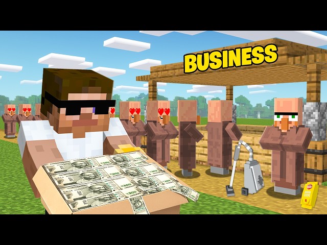 Opening a Business to Become Rich in Minecraft..