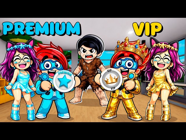 PREMIUM FAMILY vs VIP FAMILY in BROOKHAVEN ROBLOX | Karim Plays