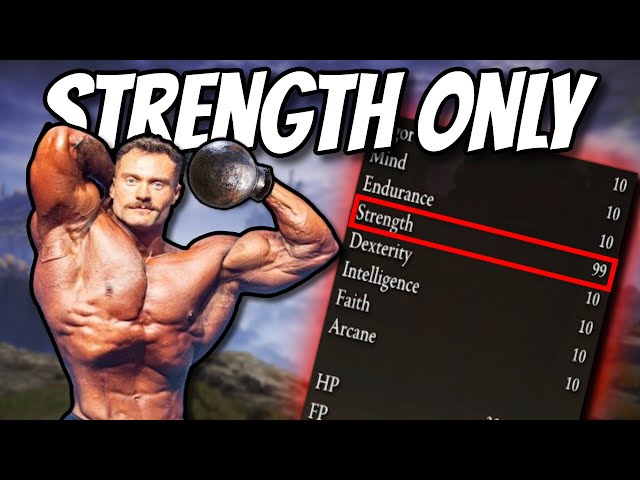 I Conquered Elden Ring with PURE Strength