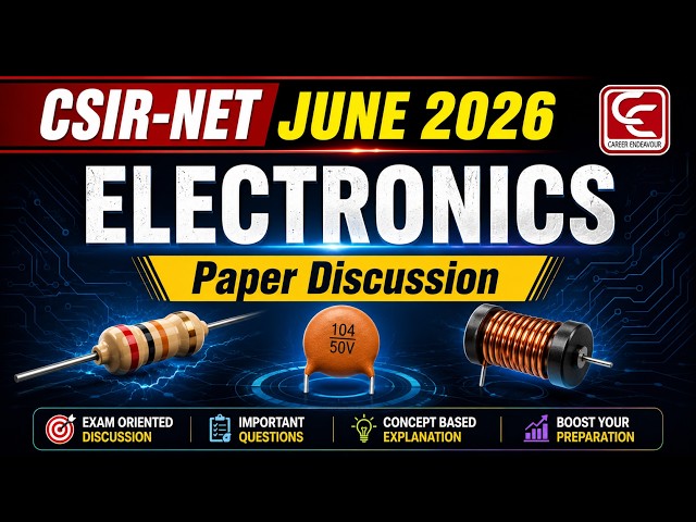 CSIR-NET Physical Sciences June 2026 | Electronics Question Discussion. #csirnet