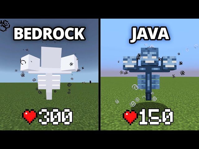 java vs  bedrock v10