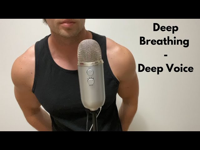 ASMR Deep Breathing, Meditation, Soft Spoken Deep English Male Voice
