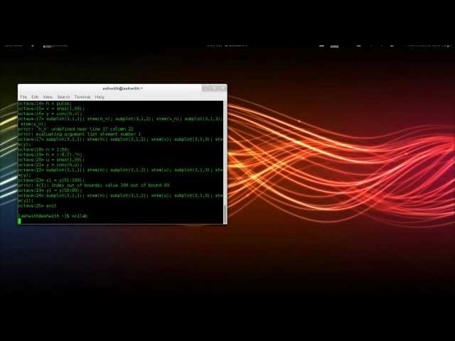 Convolution in Octave