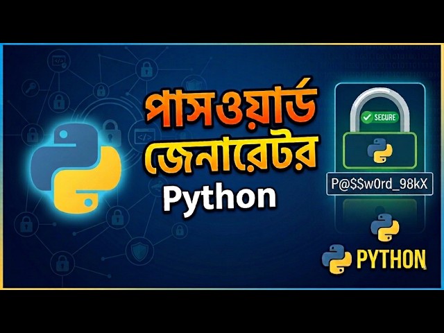 Create a Password Generator in Python  Python Project in Bangla