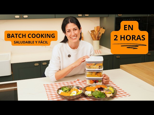 I PREP MEALS for the WHOLE WEEK in 2 HOURS - Healthy and easy Batch Cooking