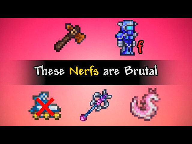 Terraria 1.4.5.7 - All New Nerfs