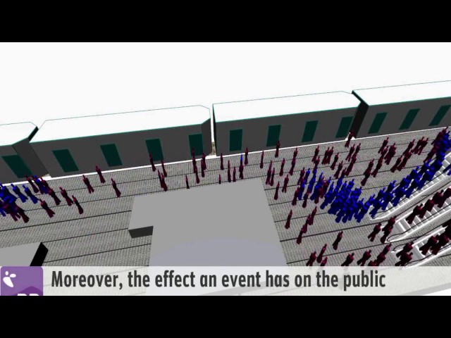 Pedestrian Dynamics Open Air Event Crowd Simulation