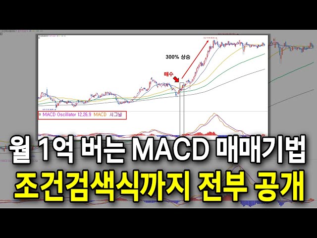 2억 털리면서 배운 MACD 매매기법, 검색식까지 전부 무료 공개! / #macd